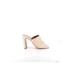 Osmose Mule Cuir Beige Talon Carre Hot