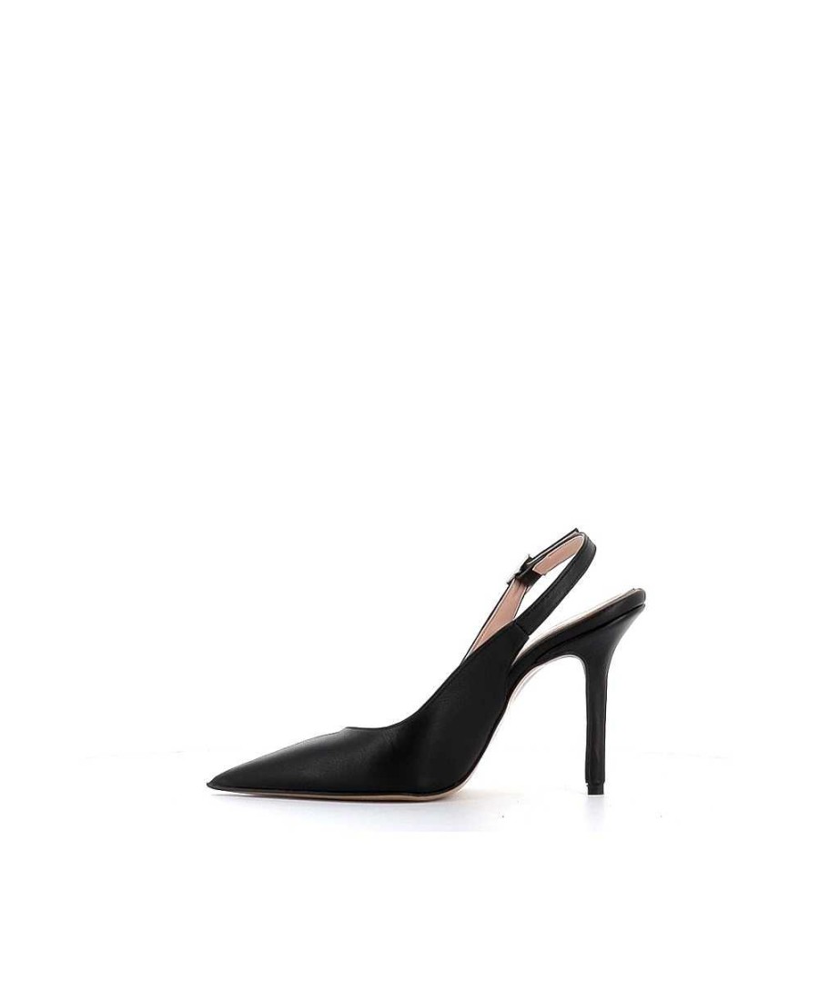 Osmose Escarpin Carlita Cuir Noir Hot